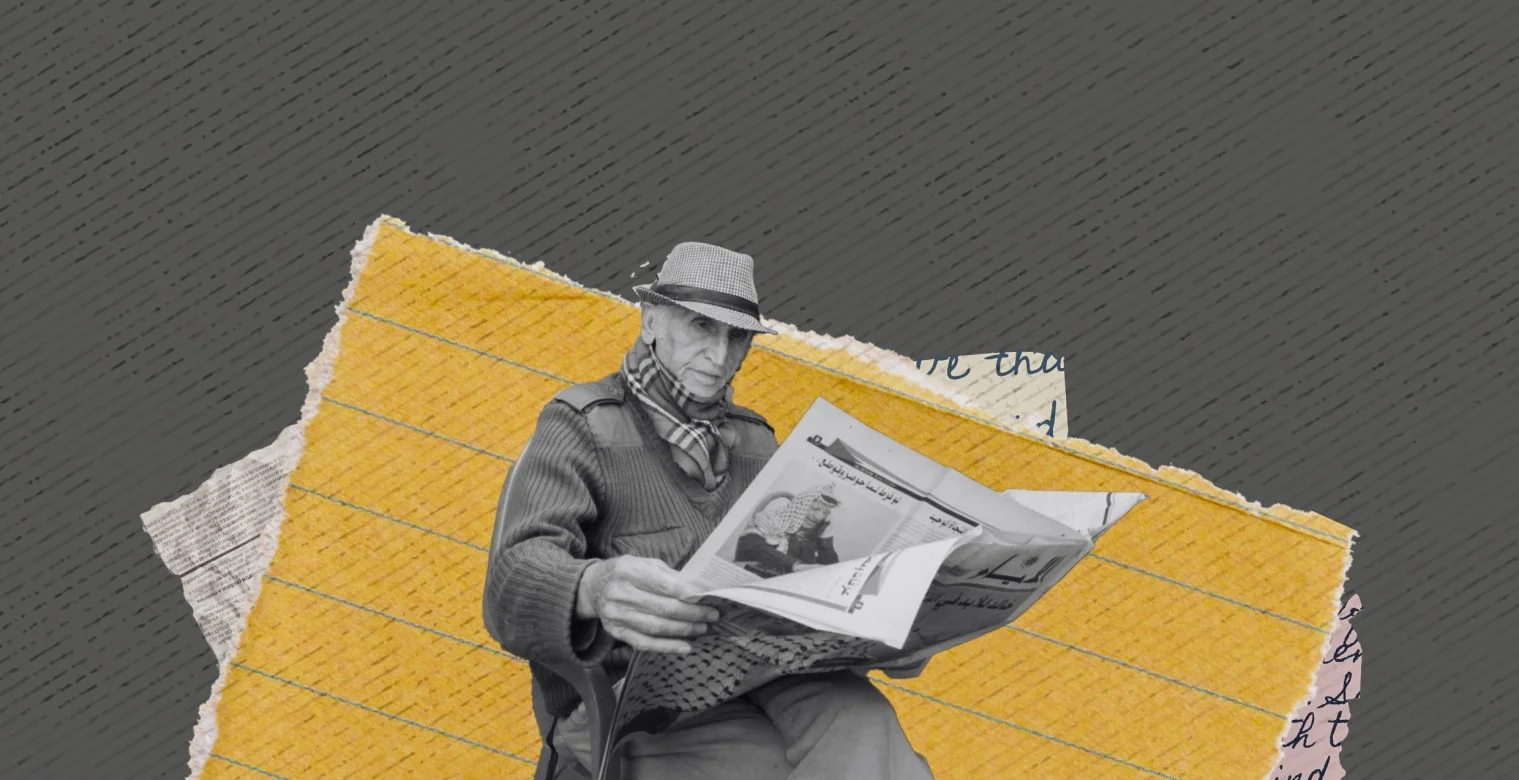 مسنٌ يحتفظ بمخزون أربعين عاماً من الصحف الورقية