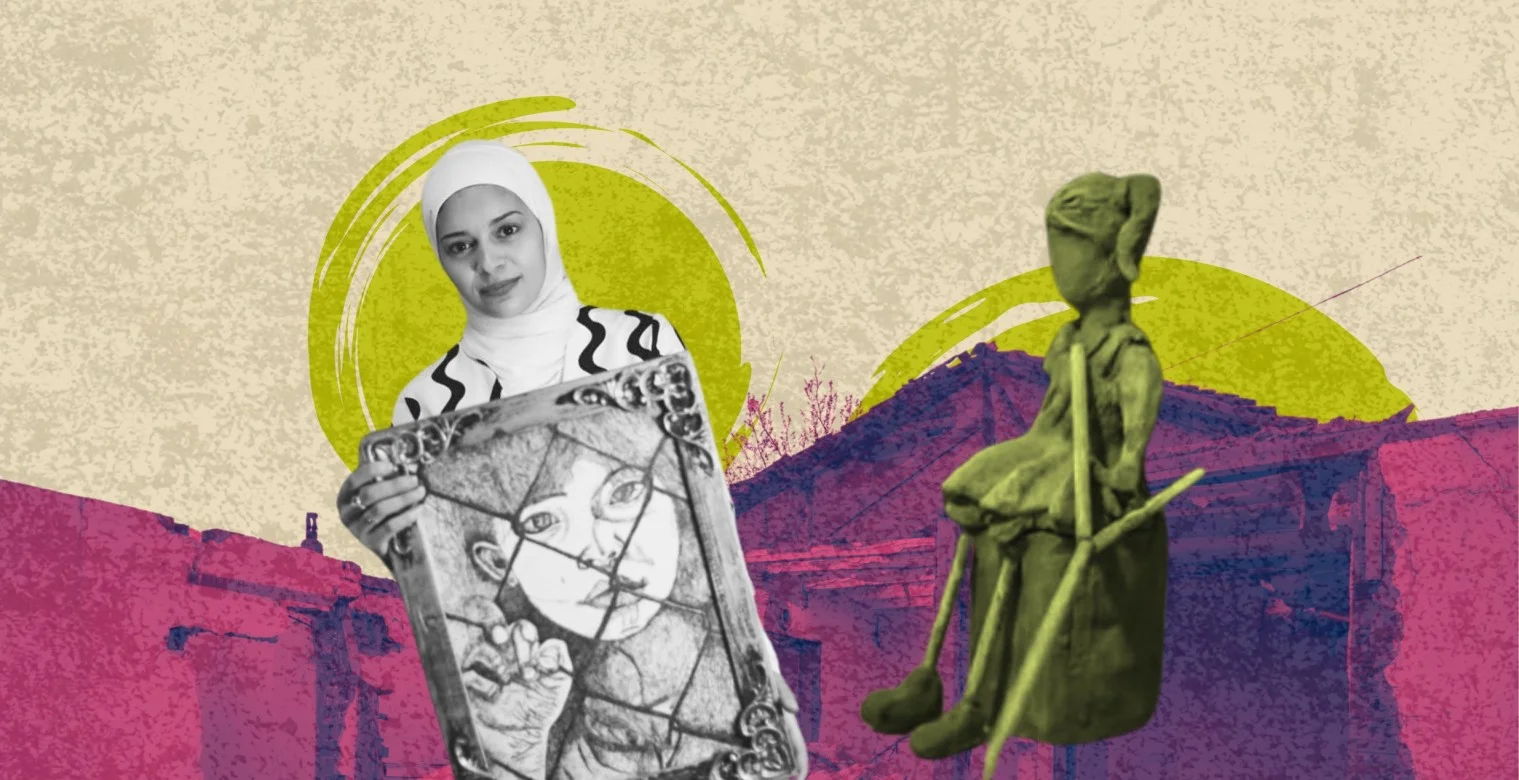 حكاية فنانة غزّية تشكل الألم بالطين
