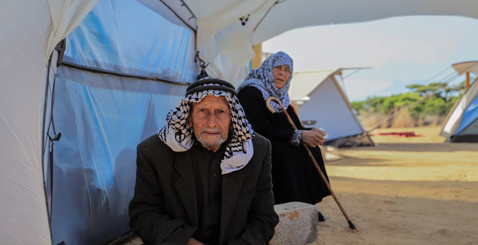 الخيام لا ترحم شيخوخة النازحين في غزة