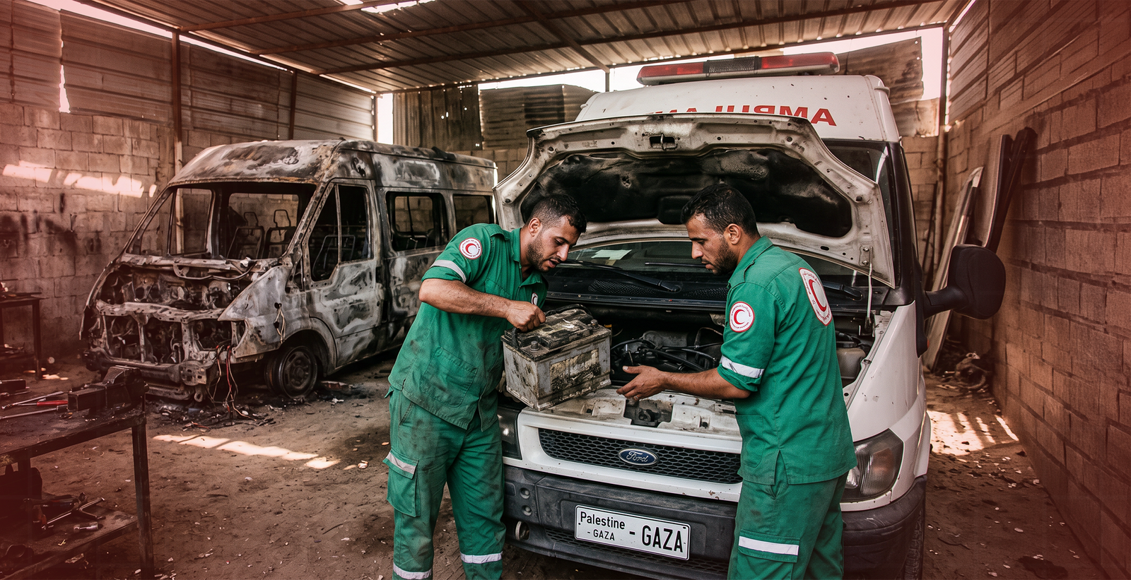 غزة: مركبات الإسعاف على حافة التوقف الكامل