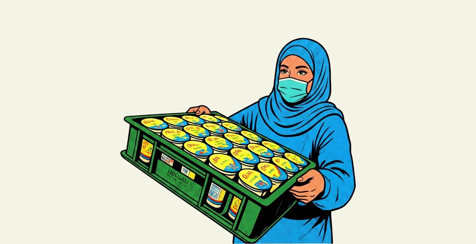 غزة: سيدة تصنع الجبن لتأمين لقمة 11 يتيمًا
